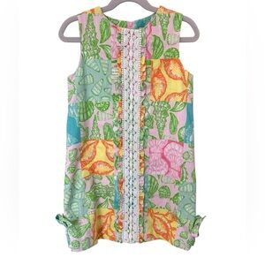 Lilly Pulitzer Tropical Print Dress in Pink and Green